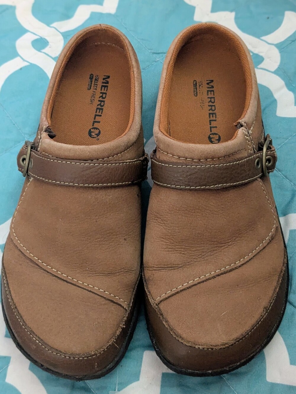 Merrell Men's Tan/Brown Slip-On Casual Clogs Sz 8.5